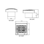 Aircol 100 OP Otomatik Panjurlu Aspiratör - Görsel 2