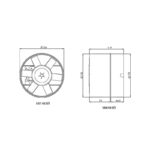 Aircol 150 KT Kanal Tipi Fan - Görsel 2