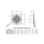 Aircol 250 MS Kare Sac Gövdeli Aspiratör - Görsel 2