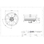 Aircol 300BF Sac Gövdeli Aksiyal Fan - Görsel 2