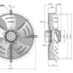 AKS 137 4ES 500 Aksiyel Fan - Görsel 2