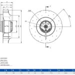 AKS 92-BMF-190 Geri Eğimli Radyal Fan 500m³/h - Görsel 2