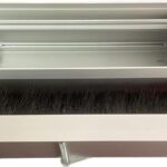 Ne-Ad 12 Modül Kapaklı Masa Üstü Priz Kutusu  Eloksal 3962-01 - Görsel 2