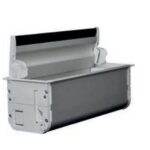 Ne-Ad 5 Modül Kapaklı Masa Üstü Priz Kutusu Eloksal Boş  3205-1 - Görsel 2