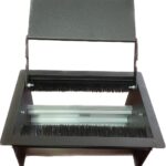 Ne-Ad 8 Modül Çift Açılır Kapaklı Masa Üstü Priz Kasası Siyah 3808-02 - Görsel 4