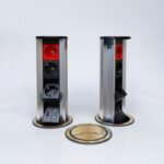 Ne-Ad 8 Modül Gömme Silindir Priz Kutusu INOX 3608 - Görsel 1