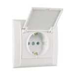 Makel Defne Beyaz Kapaklı Topraklı Priz - Görsel 1