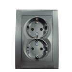 Makel Defne Füme İkili Toraklı Priz - Görsel 1