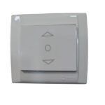 Makel Defne Tek Tuşlu Jaluzi Anahtar Beyaz - Görsel 1