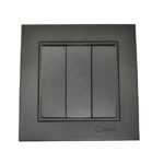 Makel Karea Füme Üçlü Anahtar 1+3 - Görsel 1