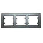 Makel Karea Füme Üçlü Yatay Çerçeve - Görsel 1