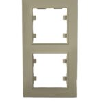 Makel Karea İkili Çerçeve Dikey Krem - Görsel 1