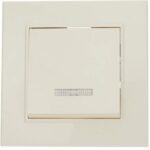 Makel Karea Işıklı Anahtar Krem - Görsel 1