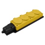 Ne-Ad 16A Kauçuk Dörtlü Grup Priz Sarı 4154 - Görsel 1