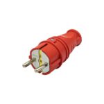 Ne-Ad 16A Kauçuk Topraklı Fiş Kırmızı 4401 - Görsel 1