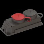 Ne-Ad 3x25A + 1x16A Kauçuk Grup Priz 4008 - Görsel 1