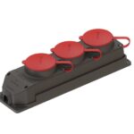 Ne-Ad 3x25A Üçlü Kauçuk Grup Priz  4012 - Görsel 1