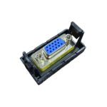 Ne-Ad 45x22,5mm VGA Dişi Giriş Çıkışlı Priz Siyah 2060-S - Görsel 2