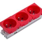 Ne-Ad 45x45 Üçlü UPS Priz 45°   2007-3 - Görsel 1