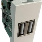 Nead 45x22,5 İkili USB Şarj Adaptörü A/A  2062 - Görsel 1