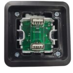 Nead Multima Gri İkili USB Şarj Prizi Type A+ Type C - Görsel 3