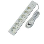 Seldur Altılı Anahtarlı Grup Priz Topraklı 3mt - Görsel 1