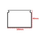 Sert Plastik 100X40 Kablo Kanalı 28 Mt - Görsel 2