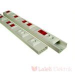 Sert Plastik 100X50 Kablo Kanalı 2 Mt. - Görsel 2