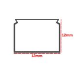 Sert Plastik 12X12 Kablo Kanalı 2 Mt - Görsel 2