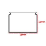 Sert Plastik 16X16 Kablo Kanalı 2 Mt - Görsel 3