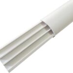 Sert Plastik 50X12 Balık Sırtı Kablo Kanalı Yapışkanlı 108 Mt Beyaz - Görsel 1