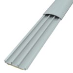 Sert Plastik 50X12 Balık Sırtı Kablo Kanalı Yapışkanlı (GRİ) 2 Mt - Görsel 1