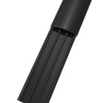 Sert Plastik 50x12 Balık Sırtı Yapışkanlı Kablo Kanalı Siyah 2mt - Görsel 1