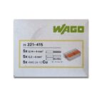 Wago 221-415  5'li Yaylı Tırnaklı Klemens  4mm 25 Adet Kutu - Görsel 1