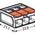 Wago 221-613 3'lü Yaylı Tırnaklı Klemens 6mm (1 Adet) - Görsel 2