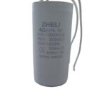 Zheli 40 MFD 450V 45x92  Kablolu Daimi Devre Kondansatör - Görsel 1