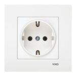 Viko Karre Beyaz Topraklı Priz - Görsel 1